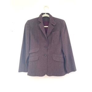 Vintage Pure Wool Blazer Womens Size 6 Academia Feminine Tailored Fall Classic